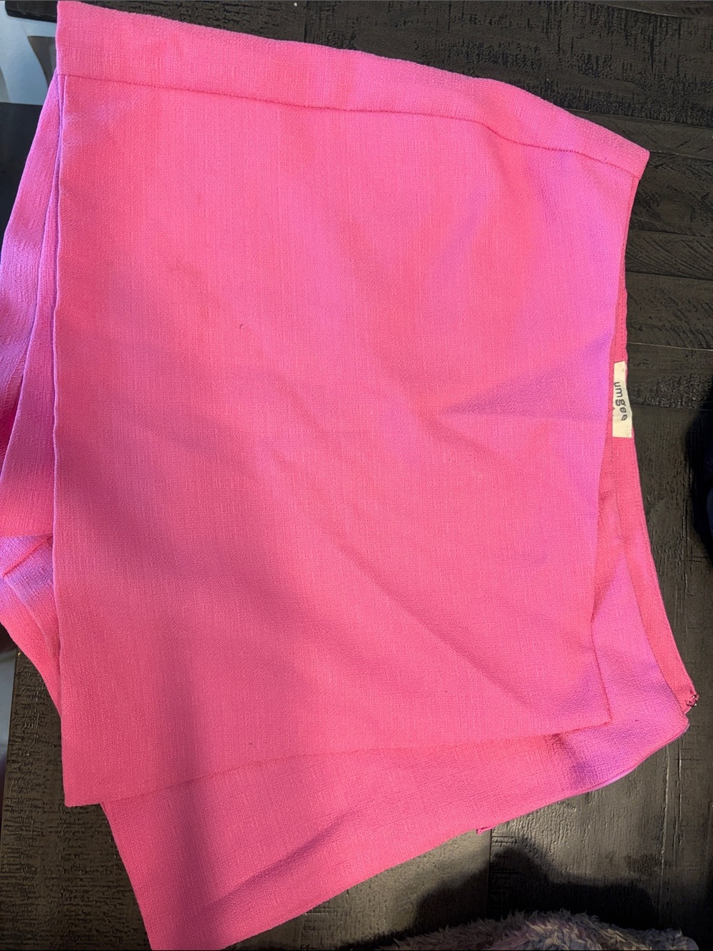 Umgee Hot Pink Women Knit Skort